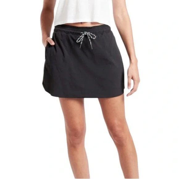 Athleta Black Crest Skort Skirt Size 0 Built in Shorts - Picture 1 of 12